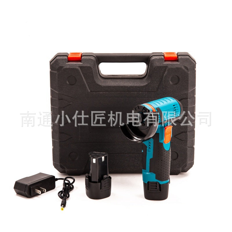 Cross-Border Foreign Trade Mini Rechargeable Lithium Electric Angle Grinder Household Multi-Functional Portable Cutting Grinding Machine Polishing Machine