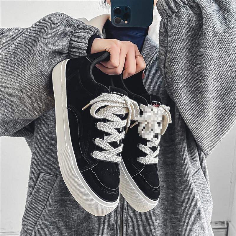 Men's Trendy Shoes2025New American Retro Niche Casual Sneakers ins Internet Celebrity Versatile White Sneakers