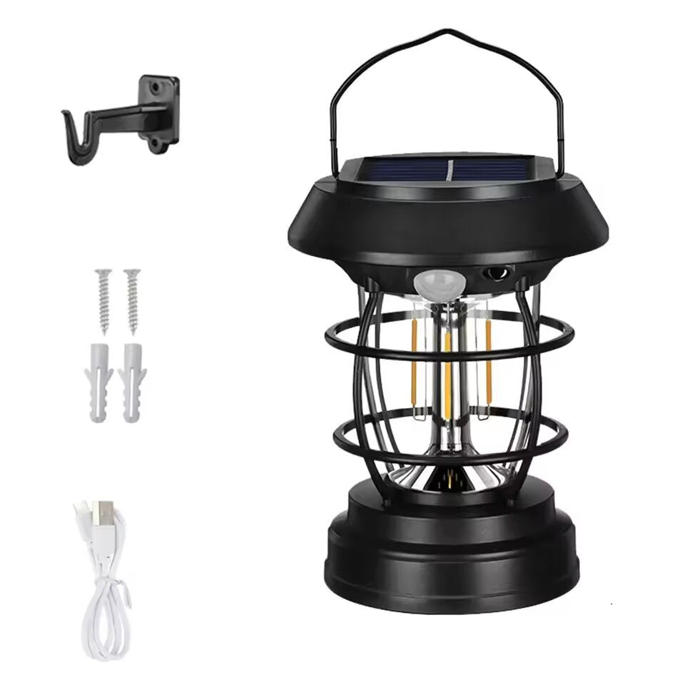Solar Camping Light Outdoor Lighting Multi-Functional Camp Light Tungsten Light Rechargeable Tent Light Household Emergency Light
