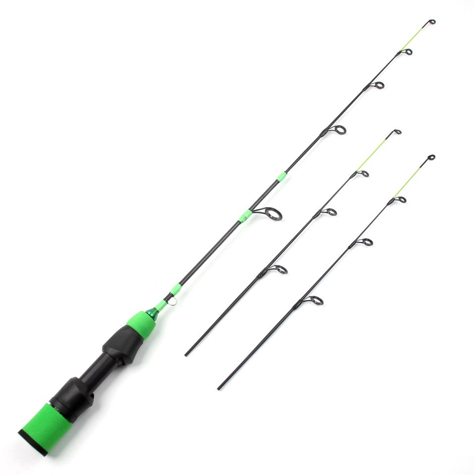 55cm3Carbon Fiber Ice Fishing Rod Ultra Soft Ultra Light Portable Winter Fishing Rod European and American Winter Fishing