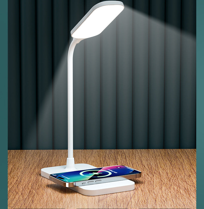 hot LED Study Desk Lamp Wireless Charging Lamp Desk Lamp Bedroom Night Light Eye Protection Office Desk Lamp