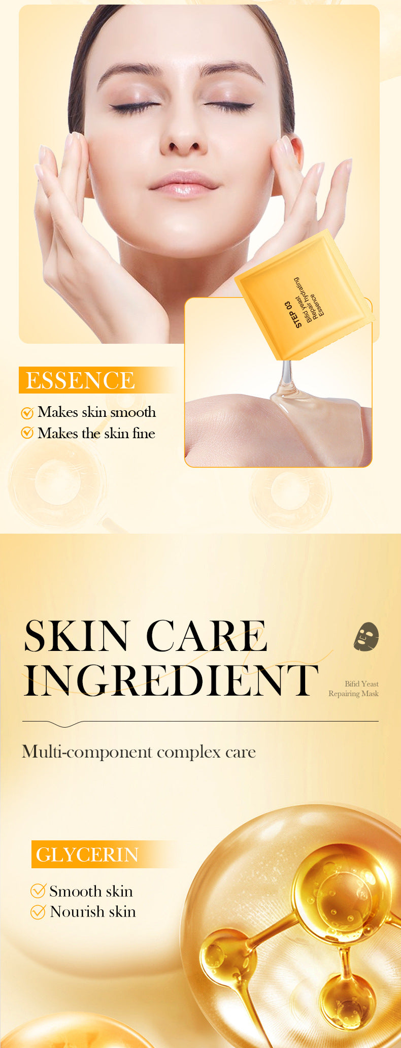 Trilogy Mask SADOER Hyaluronic Acid Firming Acne Removal Hydrating Beauty Mask Cross-Border Wholesale