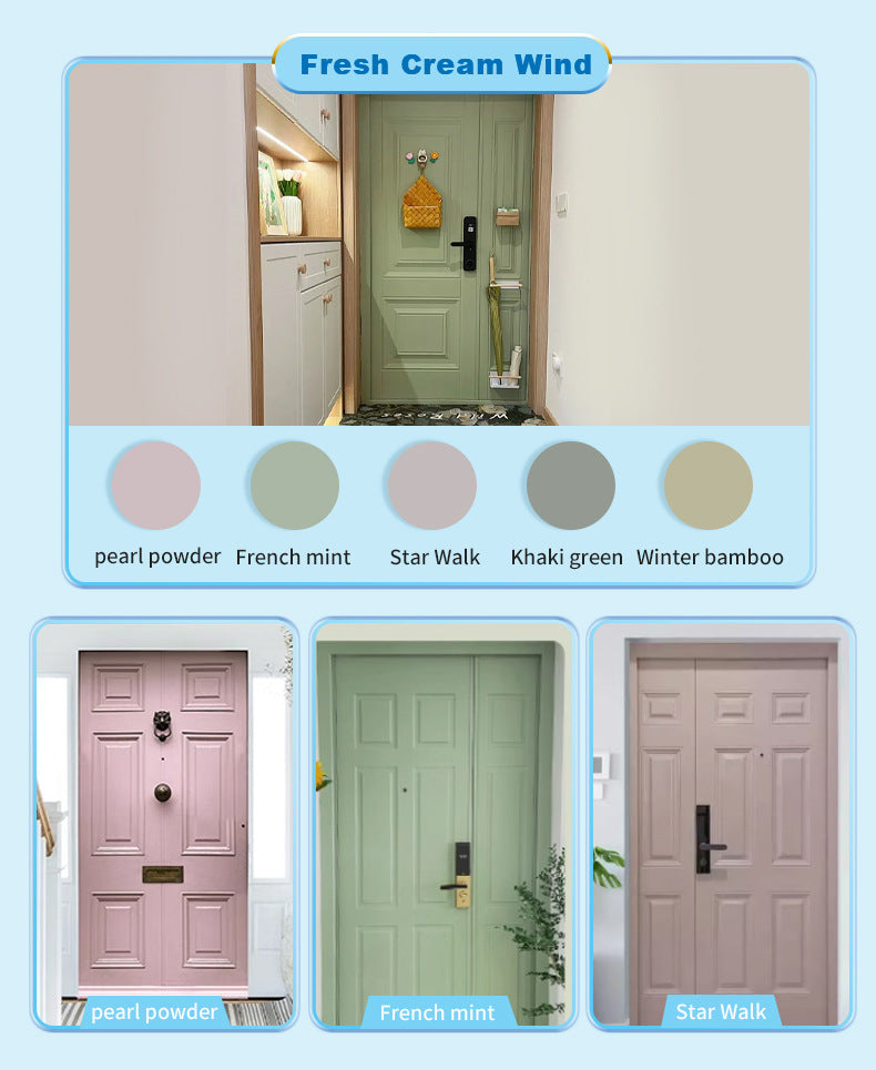 Anti-theft Iron Door Paint Metal Aluminum Alloy Iron Door and Window Renovation Color Change Rust-Proof Water-Based Paint Latex Paint