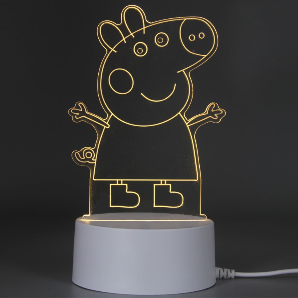 3D Night Light Acrylic Colorful Touch Remote Control Atmosphere Light Wholesale Dropshipping Creative Small Gift Factory