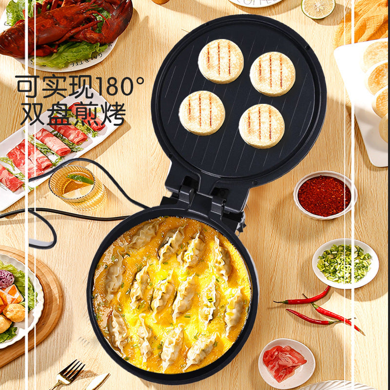 Wanlida New Electric Griddle for Home Use, Double-Sided, Multi-Functional, Deepened and Enlarged, Can Fry and Roast, Grilling Machine, Griddle Pan