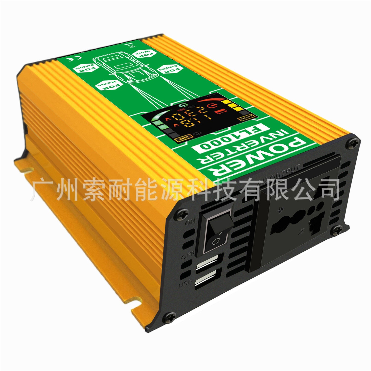 Amazon Inverter12V 500W Double USB Smart Display car power inverter