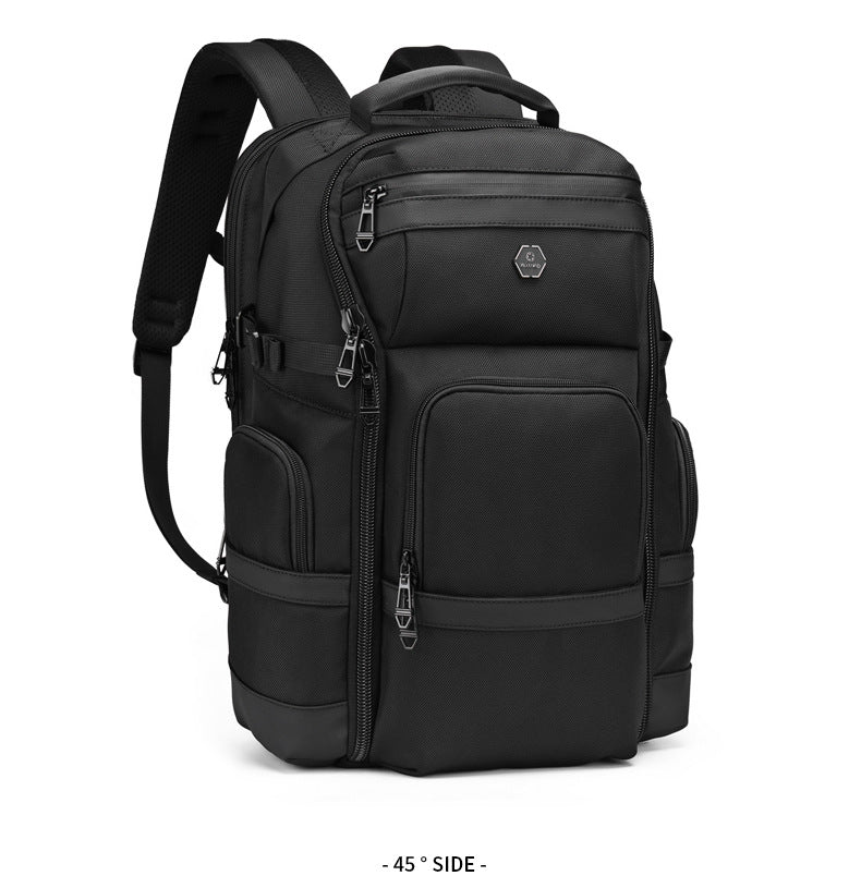 Business Backpack Men's Large Capacity Waterproof Computer Bag Multifunctional commuter backpack with a simple and sophisticated feel