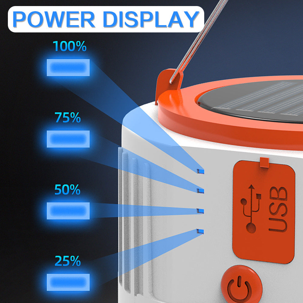 Outdoor Solar Rechargeable Bulb Tent Light Emergency Light Camping Light Household Power Outage Light with Remote Control
