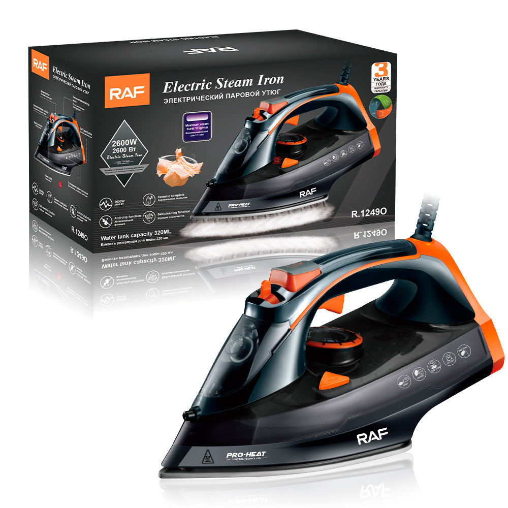 RAF EU Standard Handheld Electric Iron Household Small Portable Steam Iron Handheld Ironing Machine2600W