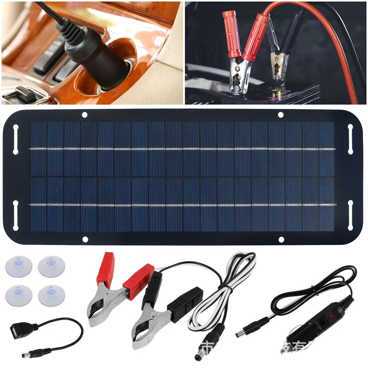 Specially designed for polycrystalline6W5V Solar panel outdoor charging type-c Multi-Port Emergency Charger Electricity New Energy