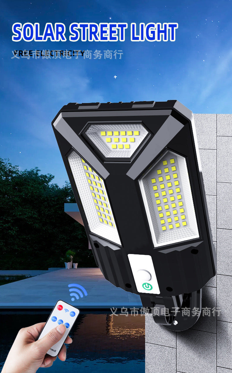 New Solar Light Outdoor Street Light Waterproof Garden Light LED Wall Light with Remote Control Garage Light COB