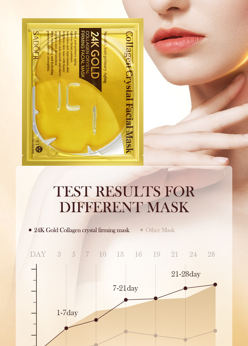 24k Gold Collagen Mask60gSADOER Crystal Hydrating Moisturizing Mask Cross-Border Wholesale