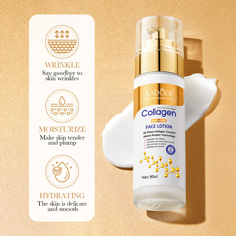 Full English Collagen Lotion80mlSADOER Hydrating, moisturizing, refreshing essence lotion for  foreign trade wholesale