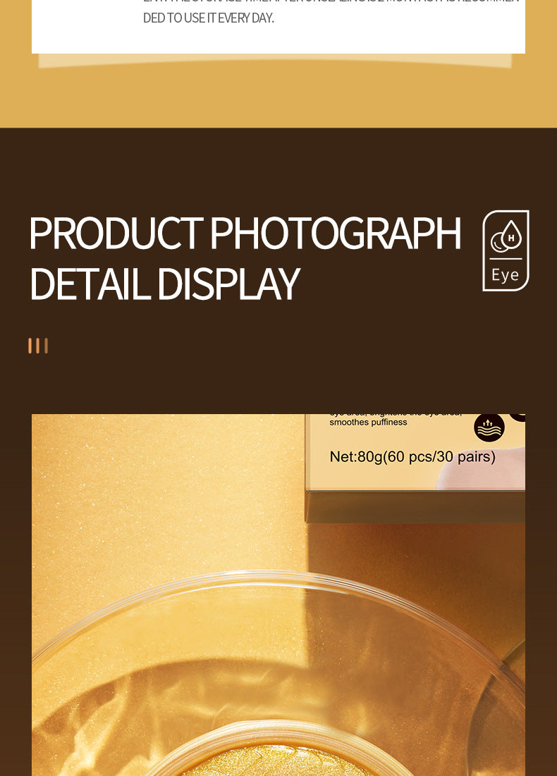 Eye Mask Box Set SADOER Hydrating and moisturizing eye care products Cross-Border Foreign Trade Live Wholesale