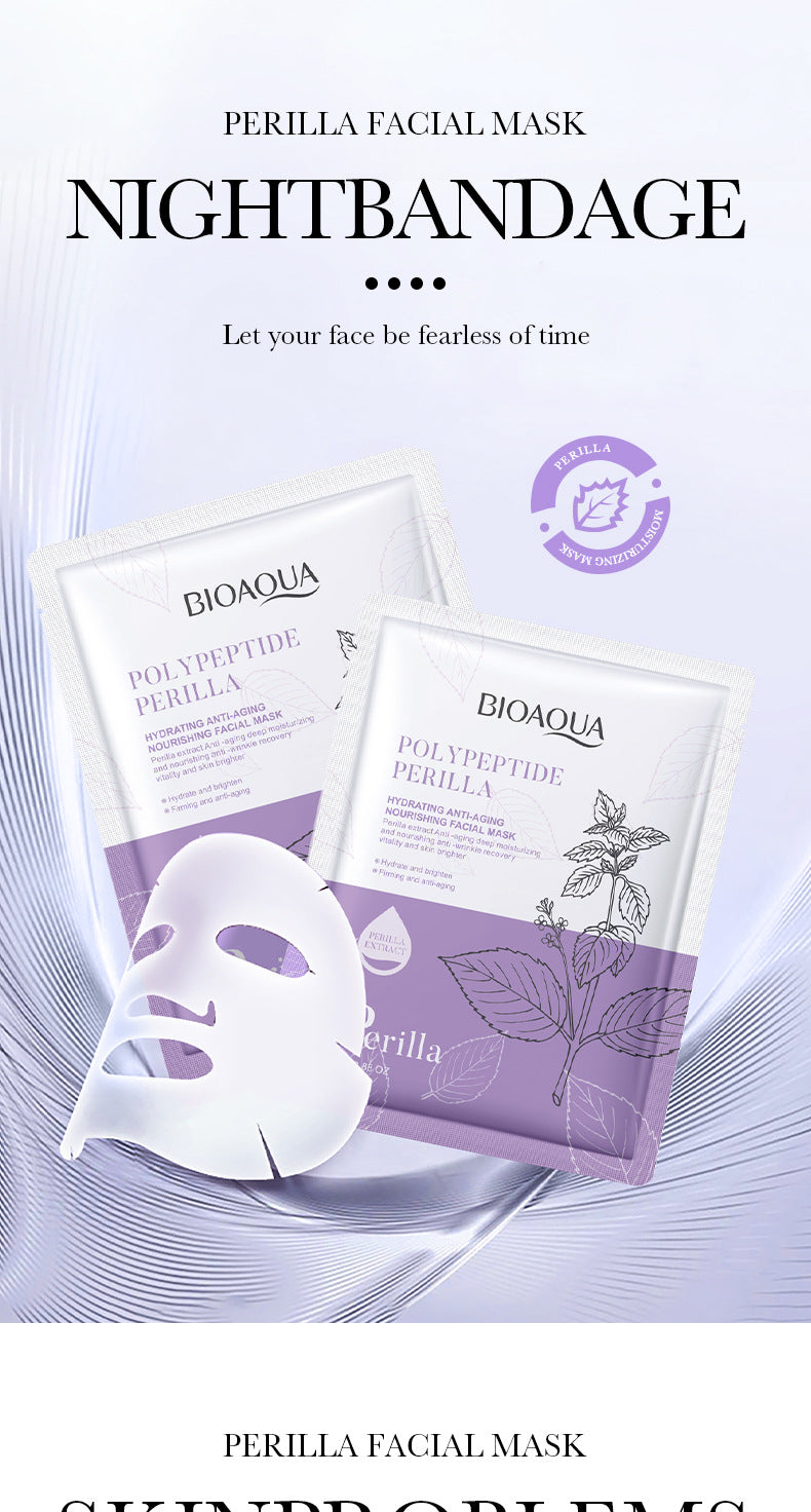 Perilla Mask25g BIOAOUA Polypeptide Hydrating Moisturizing Tablets for Cross-Border Wholesale