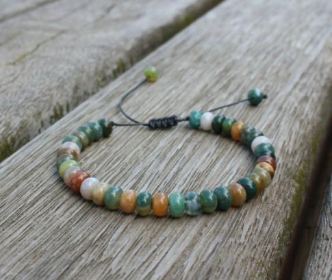 108Pink Quartz Bracelet Lotus Lucky Tree Pendant Labradorite Braided Bracelet Agate Tiger Eye Elastic Bracelet