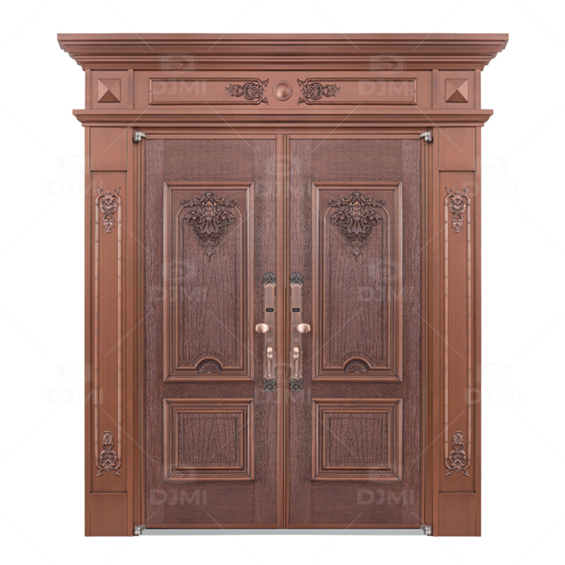 Modern Front Double Door for the House Aluminium Front Doors for Homes Storm Door Exterior