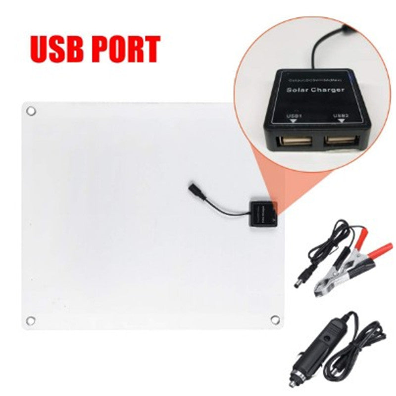 30W 18V High Efficiency Mini Solar Panel Flexible Voltage Polycrystalline Silicon Portable Battery Charging System