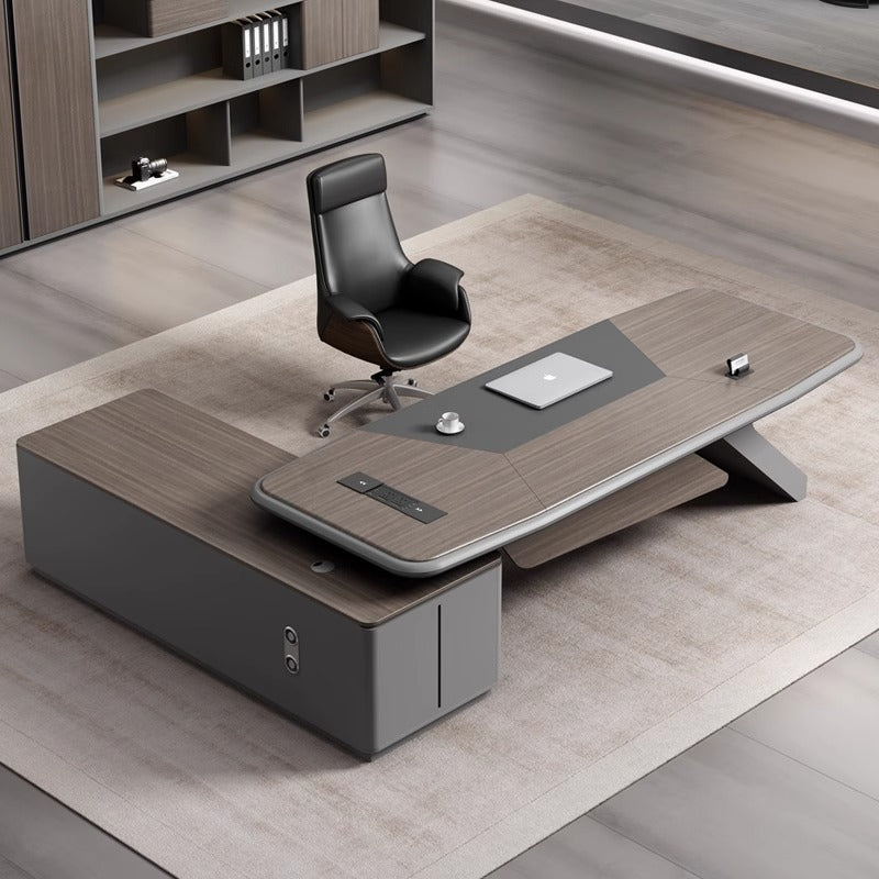 Painted Office Desk Executive Desk President Leader Chairman Boss Desk Office Manager Desk Office Desk and Chair Set