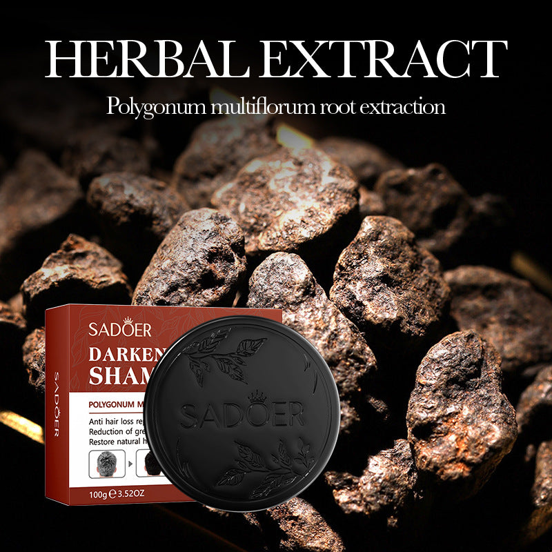 Full English Polygonum Multiflorum Hair Soap SADOER Repair Natural Hair Care Conditioner  Wholesale