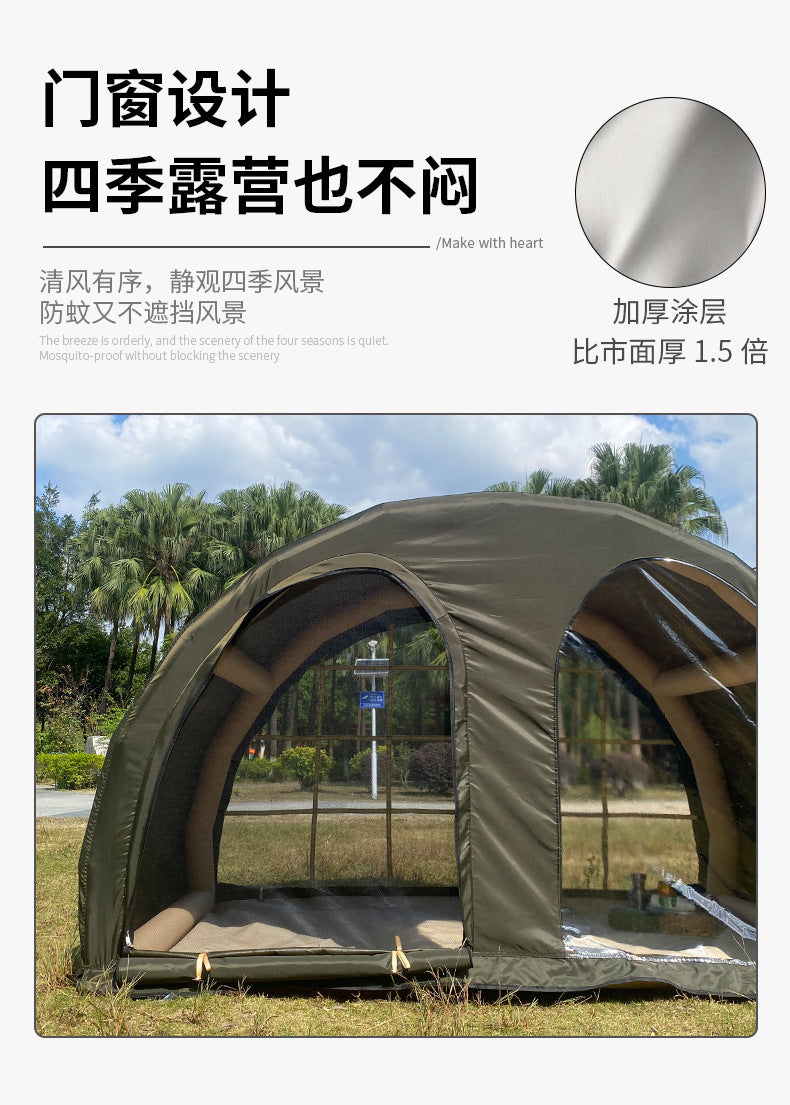 New Product Outdoor Camping Inflatable Tent Sunshade Sun Protection Rainproof Travel Car Roof Tent Semi-Circular Tent