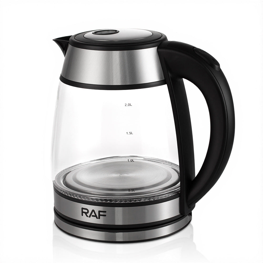RAF European Standard Glass Electric Kettle Household Electric Kettle Automatic Power-off Kettle Health Kettle Wholesale R7884