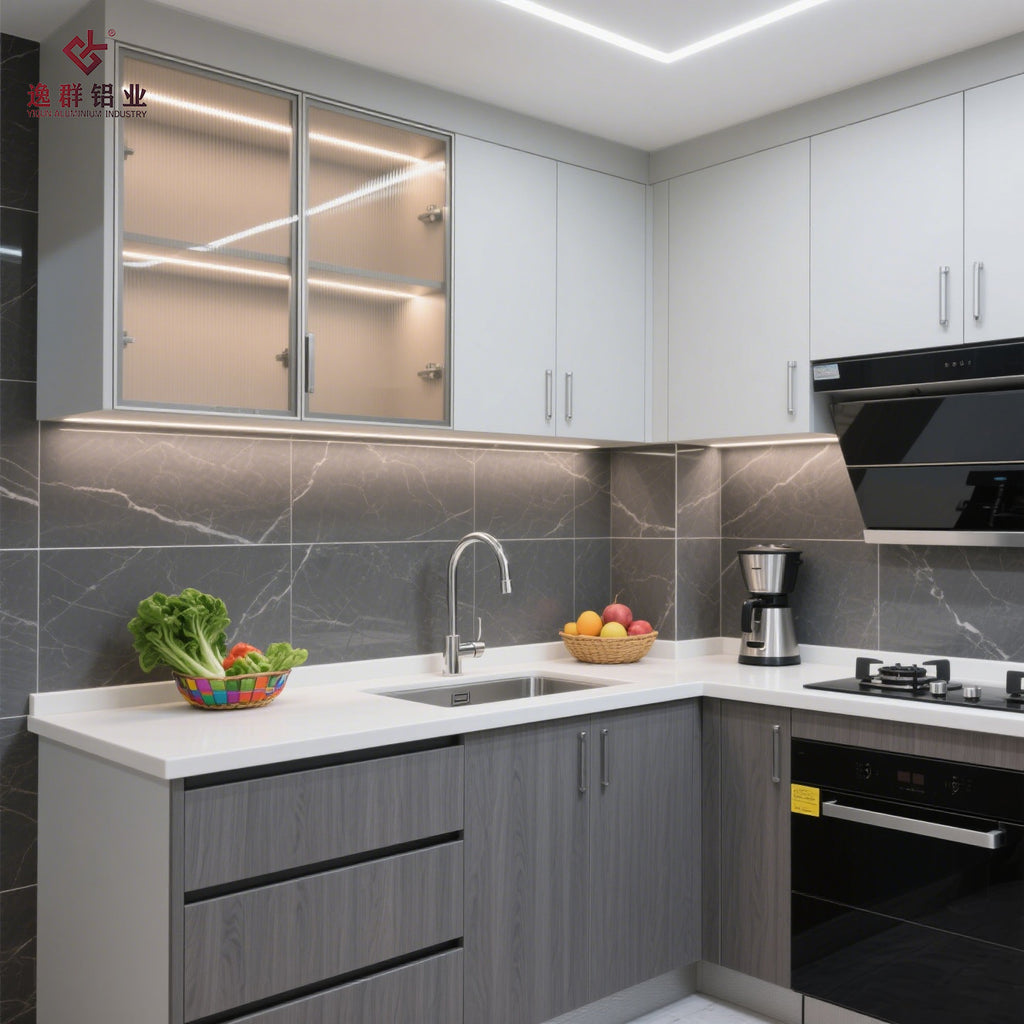 Whole House Custom Honeycomb Aluminum Alloy Kitchen Stove Integrated Cabinet Combination Storage Household Overall Cabinet Source Factory