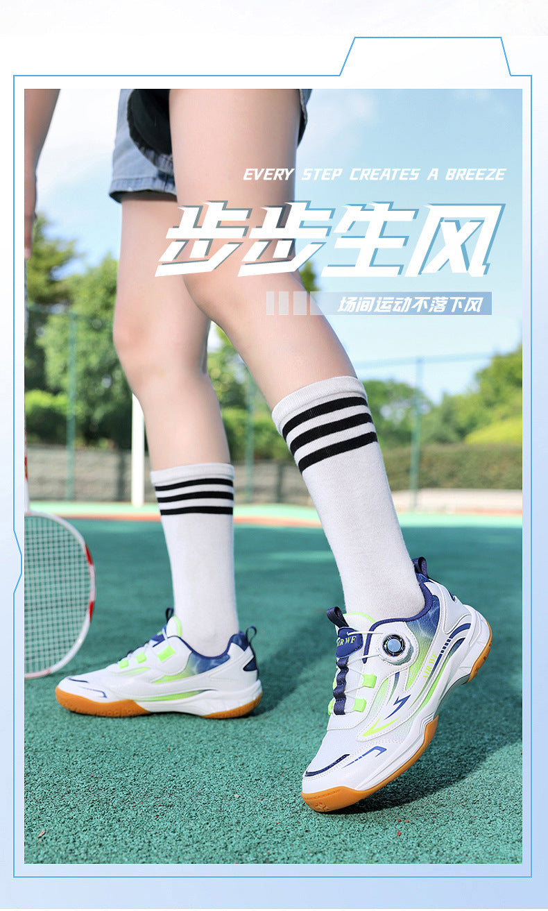 Children's Badminton Shoes New Table Tennis Breathable Soft Sole Lightweight Non-Slip Professional Competition Training Boys' Sports Shoes