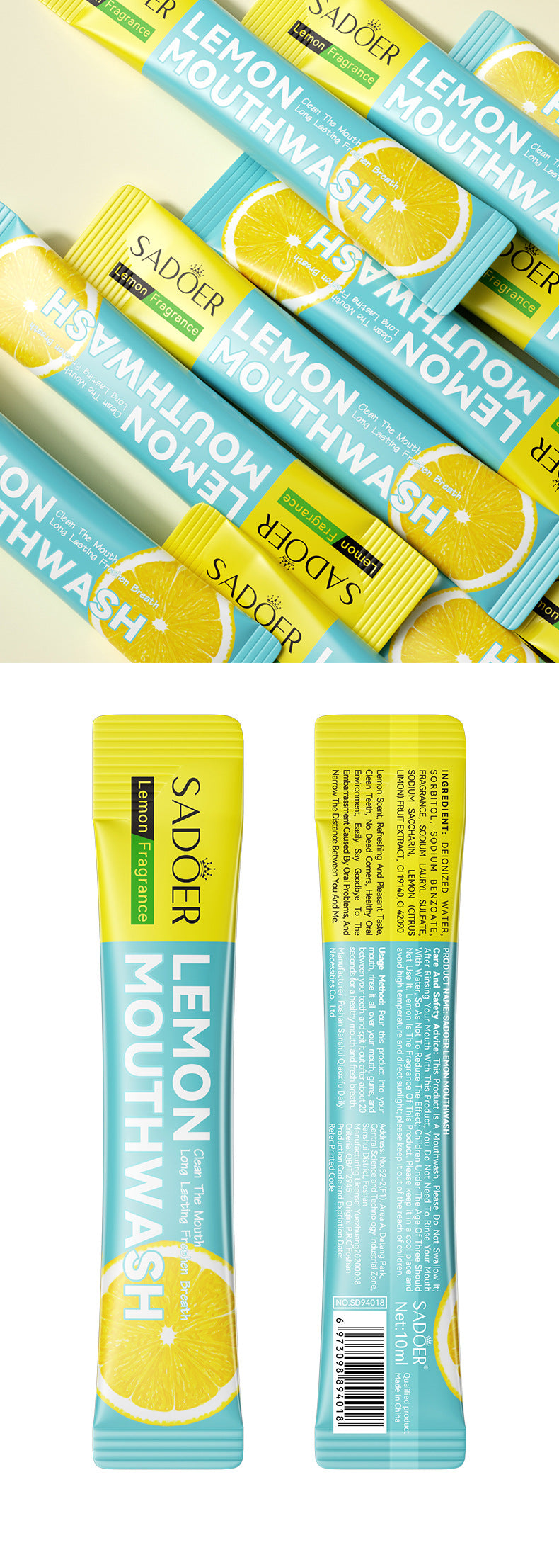 Cross-border Lemon Mouthwash Strips Oral Care Disposable Portable Cleaning Export Manufacturer Wholesale