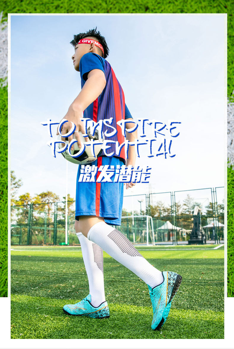 New professional football shoes for men and women AG Spike TF Broken Nail Youth Student Grassland Competition Training Shoes