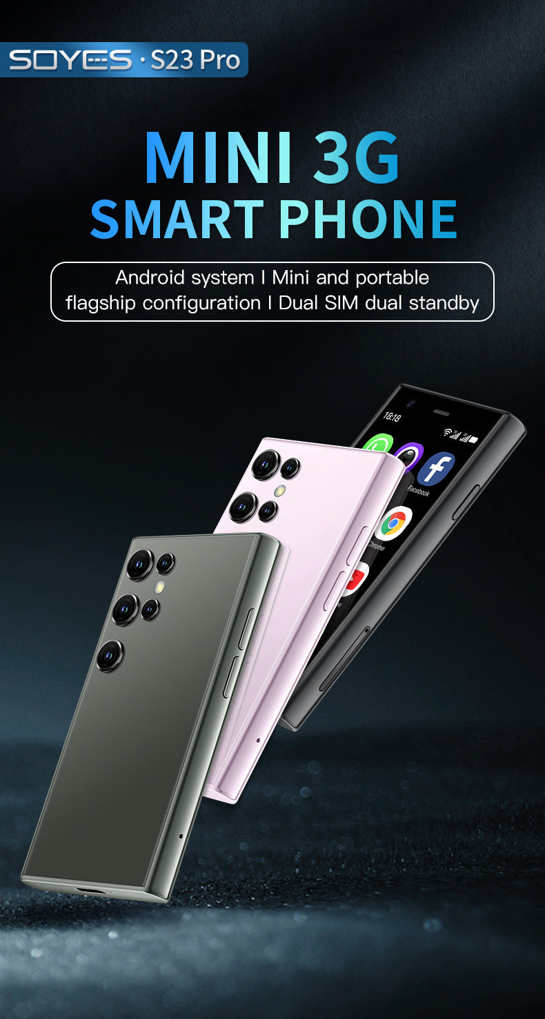 S23Pro Mini Smartphone2+16All-Network Dual-SIM Dual-Standby Android mini Mobile Phone(Popular)
