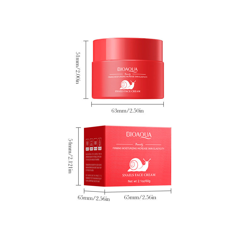 Snail Elasticity Cream BIOAOUA Firming, hydrating, moisturizing, and rejuvenating face cream for cross-border foreign trade wholesale