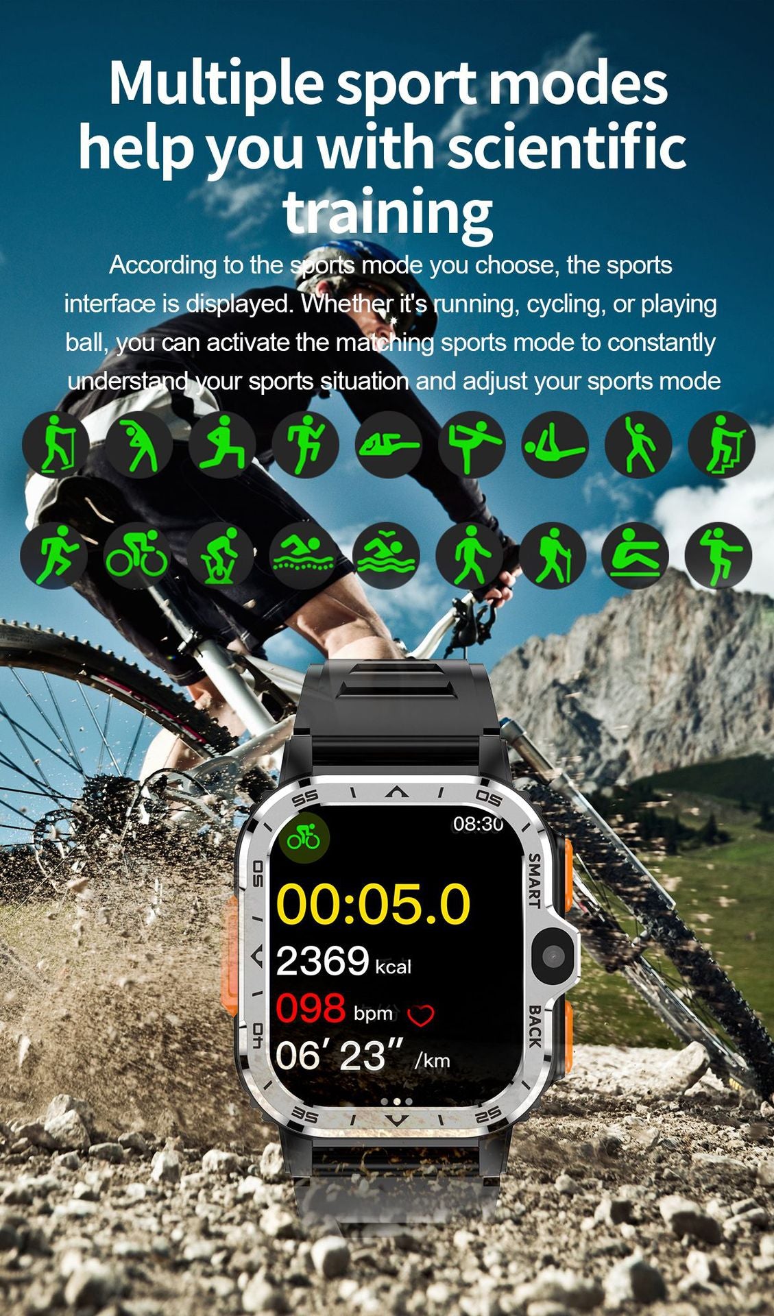 PGD Watch Smart Watch5G Plug-in Card Full Netcom Built-in Google Store Independent APP Download the Three-Proof Sports