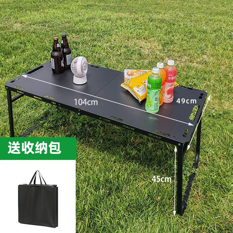 IGT Tactical Table Folding Table Camping Table Outdoor BBQ Hydraulic Rod Table Semi-Automatic Table Integrated Multi-Function Table