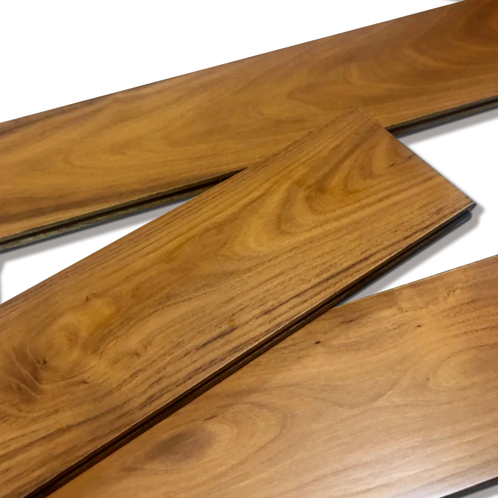 12mm Solid Robinia Wood Flooring Slim Profile AB Hardwood Planks Superior Stability Fire Resistance Waterproof Kitchen Park