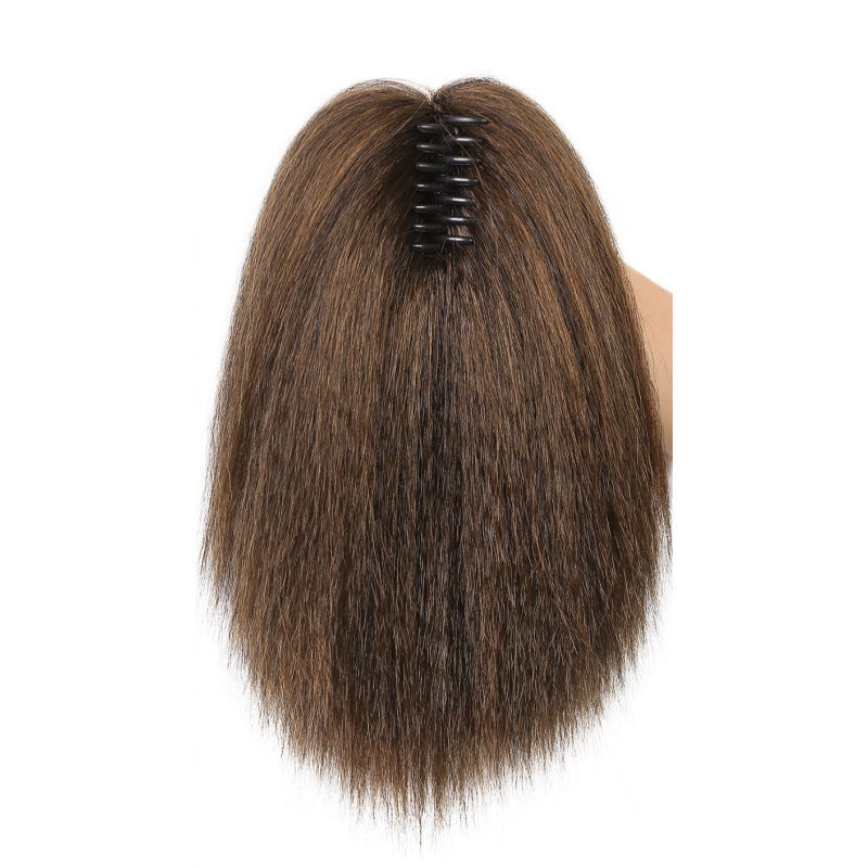 European and American Style Claw Clip Ponytail Wig yaki Ponytail Fluffy Straight Hair Short Ponytail African Synthetic Long Hair Braid