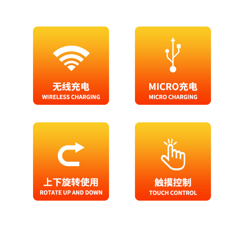 Smart Desk Lamp with Wireless Charging for Phones, Desk Lamp for Study, Bedroom, Children's Eye Protection, Office Gift Lamp