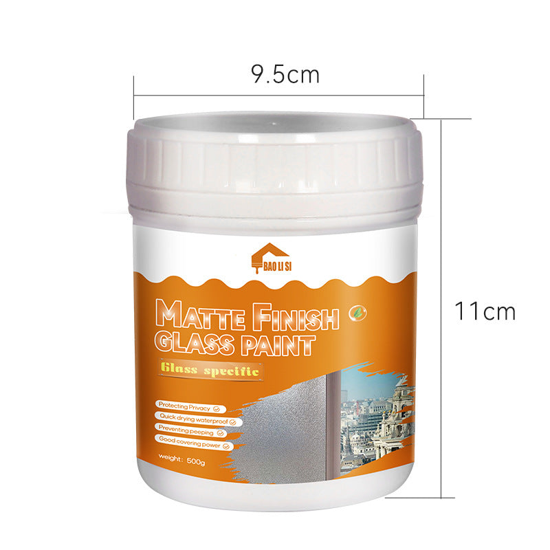 baolisi Glass Privacy Frosted Paint Translucent Non-See-Through Bathroom Office Privacy Blocking Matte Texture