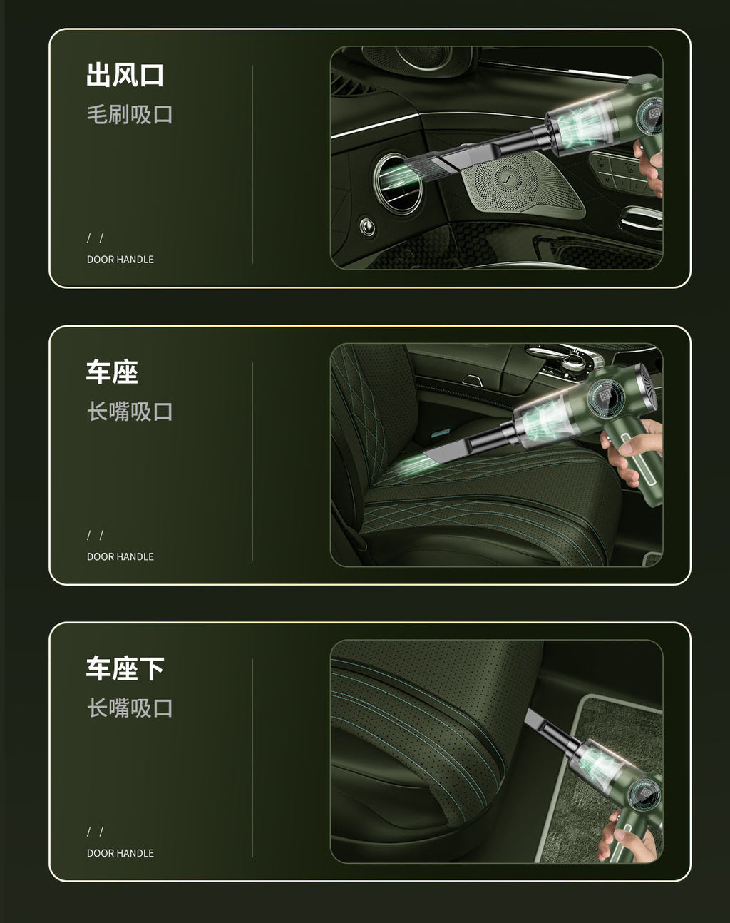 Car Wireless Handheld Vacuum Cleaner Mini Household High Power Wet and Dry Desktop Portable Small Vacuum Cleaner