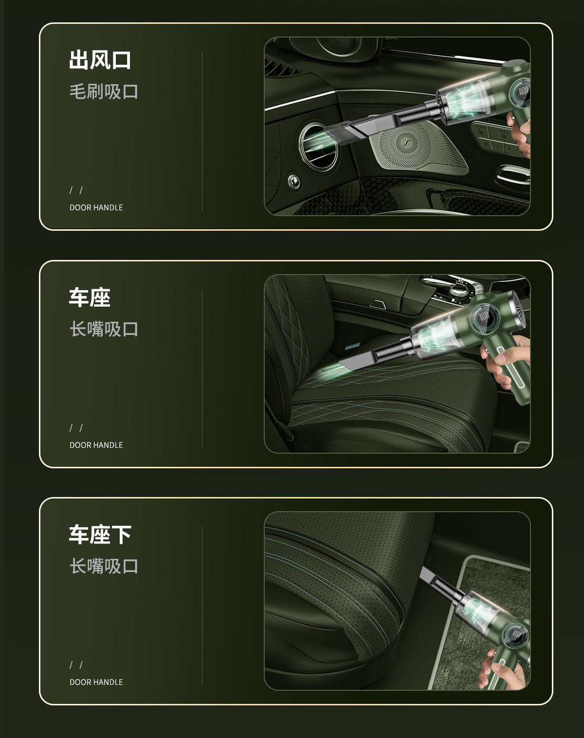 Car Wireless Handheld Vacuum Cleaner Mini Household High Power Wet and Dry Desktop Portable Small Vacuum Cleaner