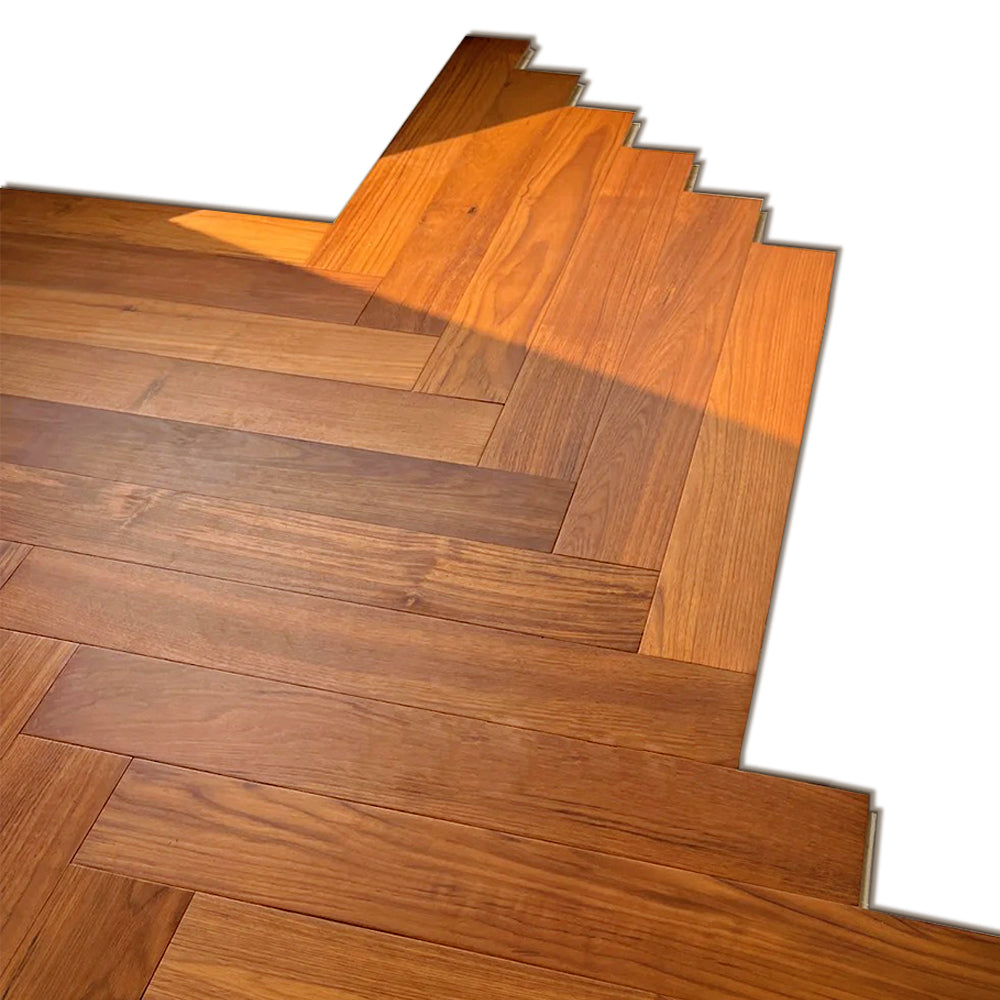 Custom Engineered Three-Layer Teak Hardwood Flooring with UV Lacquer Waterproof Eco-Friendly for Outdoor & Classic Home Use