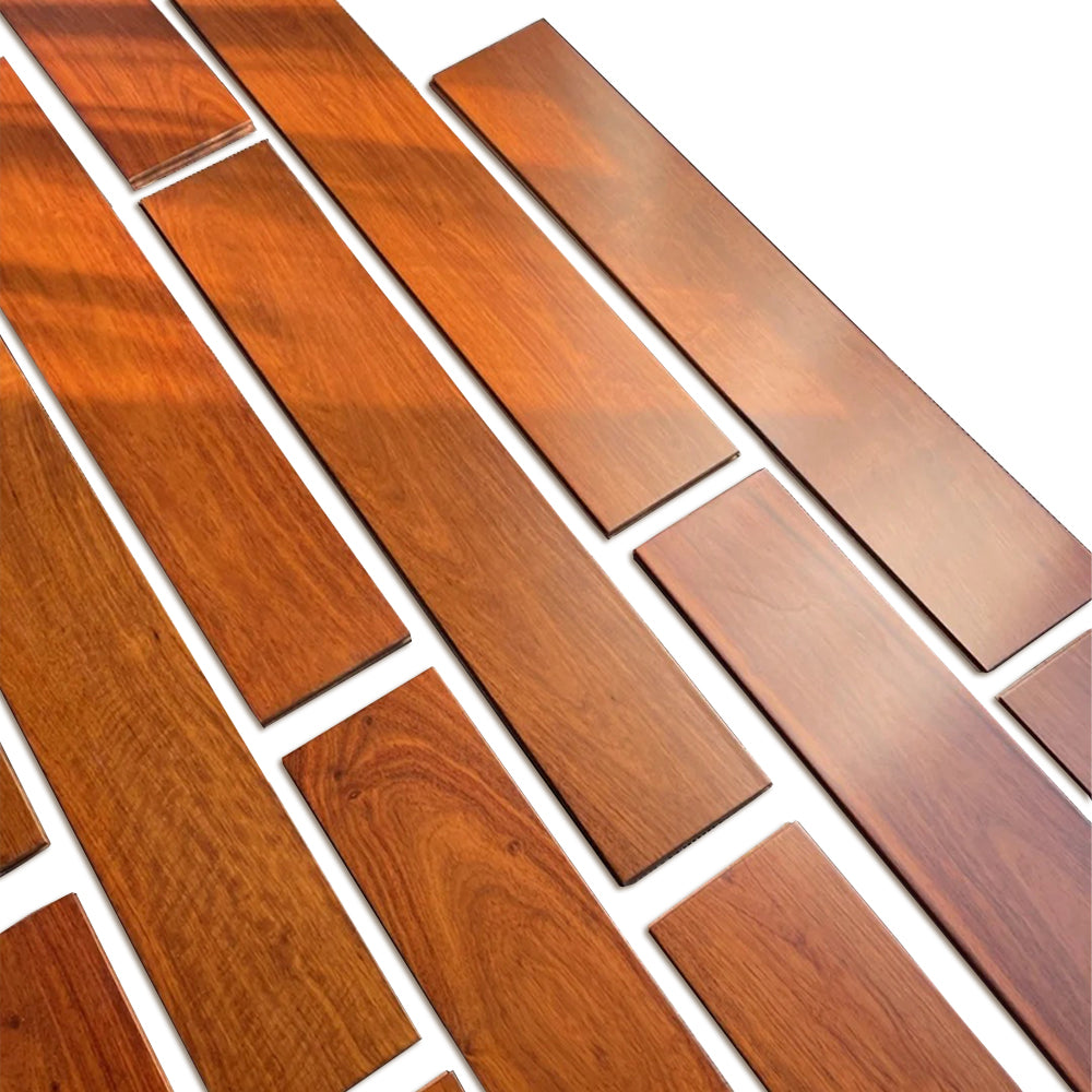 15mm Luxury Padauk Wood Flooring | Custom Color & Size with UV Three-Layer Structure Premium Waterproof Outdoor Use
