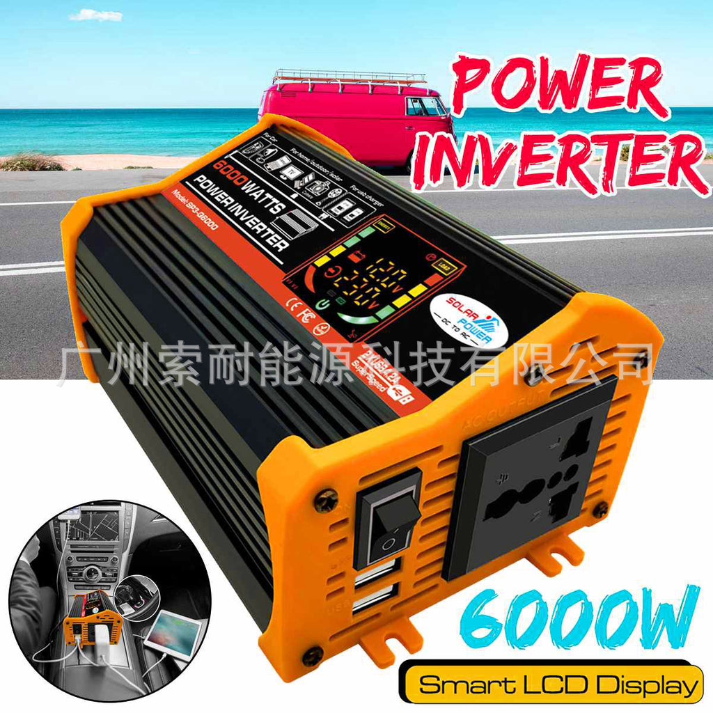 Vehicle Inverter500W 12V Turn110V 220V Smart Display car power inverter