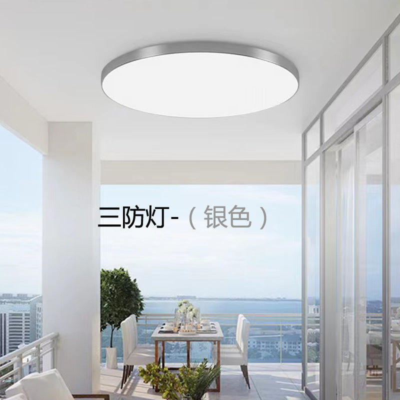 Triple-proof Light led Ceiling Light Ultra-Thin Corridor Aisle Light Modern Minimalist Balcony Light Round Bathroom Kitchen Light