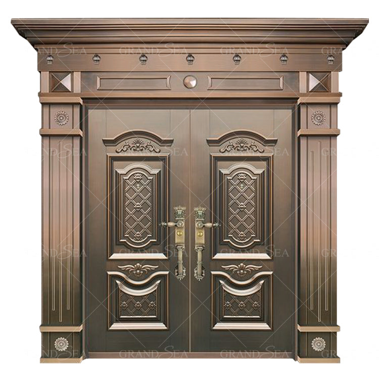 Customized Home Front Exterior Main Entry Steel Security Doors for House