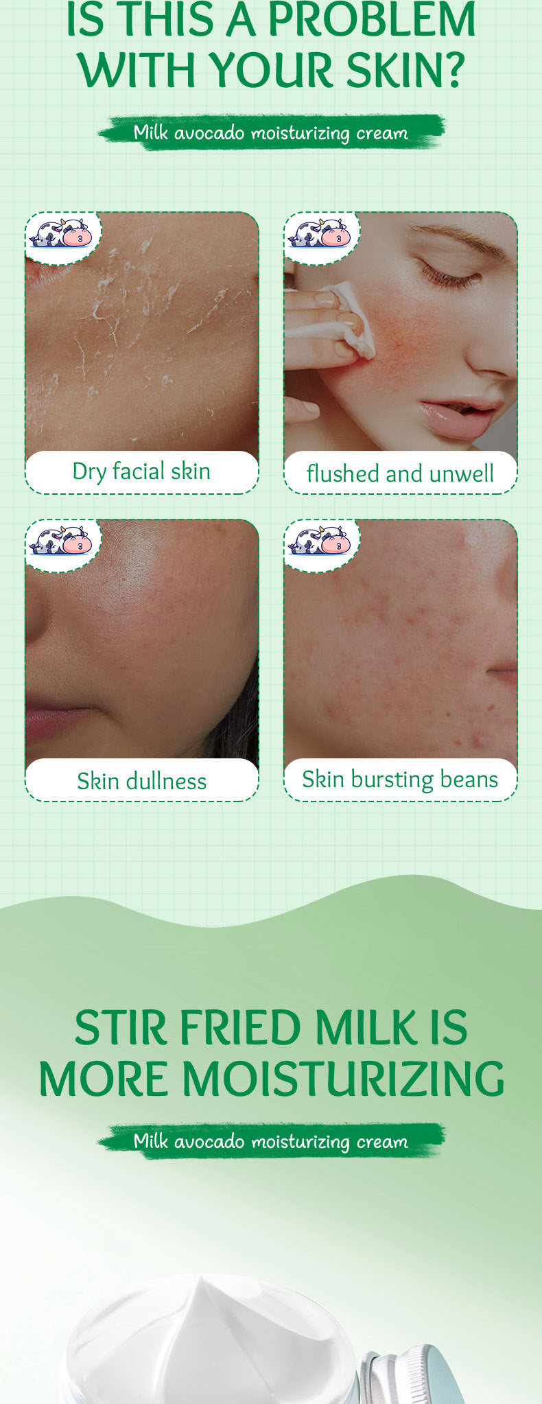 Milk Fruit Cream SADOER Smooth and delicate hydrating skin moisturizing cream cross-border foreign trade wholesale