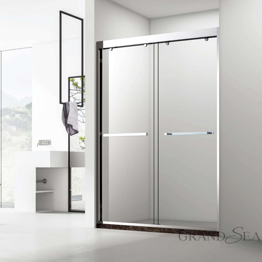 Factory Direct Sale Simple Style Design Tempered Glass Hotel Shower Glass Doors for Bath