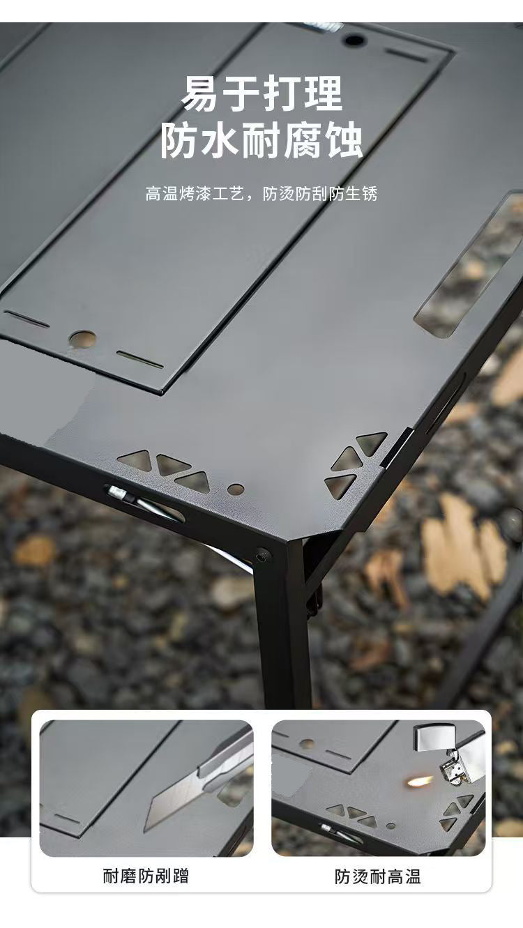 IGT Tactical Table Folding Table Camping Table Outdoor BBQ Hydraulic Rod Table Semi-Automatic Table Integrated Multi-Function Table