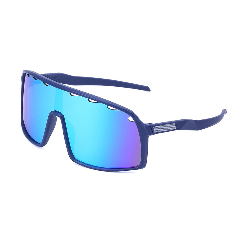 New Colorful Cycling Glasses for Men with Perforated One-piece Lenses Sunglasses European and American Outdoor Sports Sun Glasses