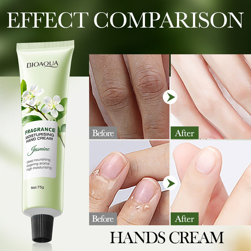 Flower Moisturizing Hand Cream BIOAOUA Autumn and Winter Sakura Moisturizing Hand Cream Cross-Border Foreign Trade Wholesale
